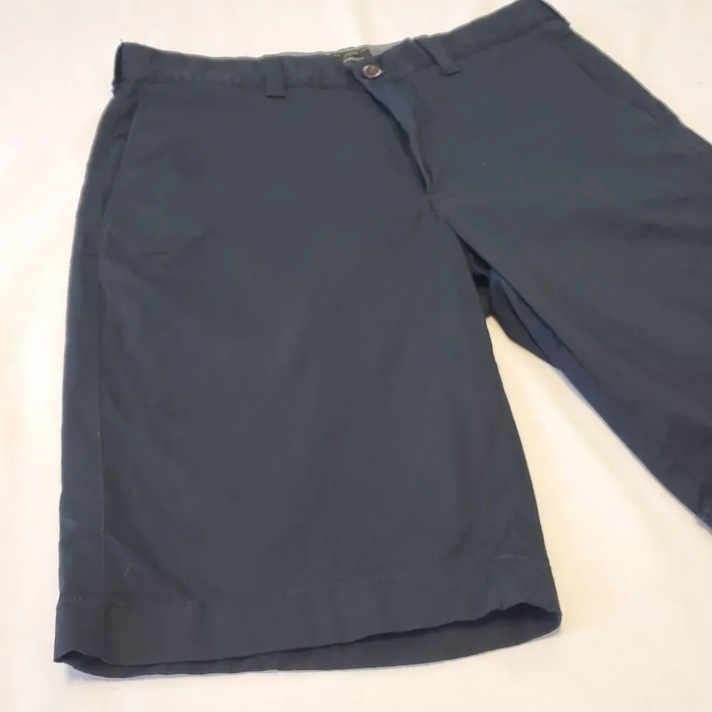J. Crew Mens Navy Blue Long Chino Shorts 31 X 10